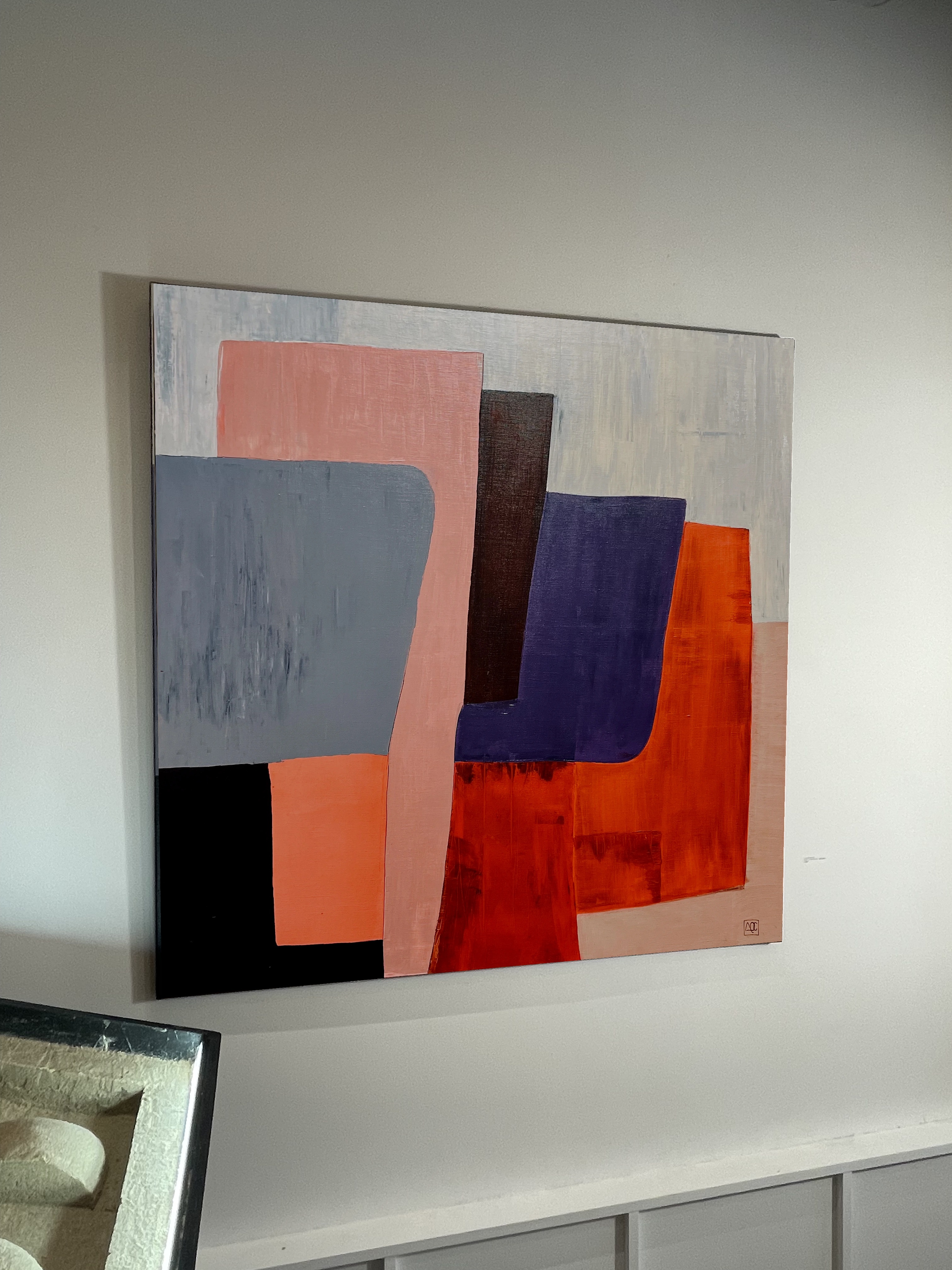 Do Mineur - Recherche sur l'Harmonie - Variation 5, acrylic on linen canvas