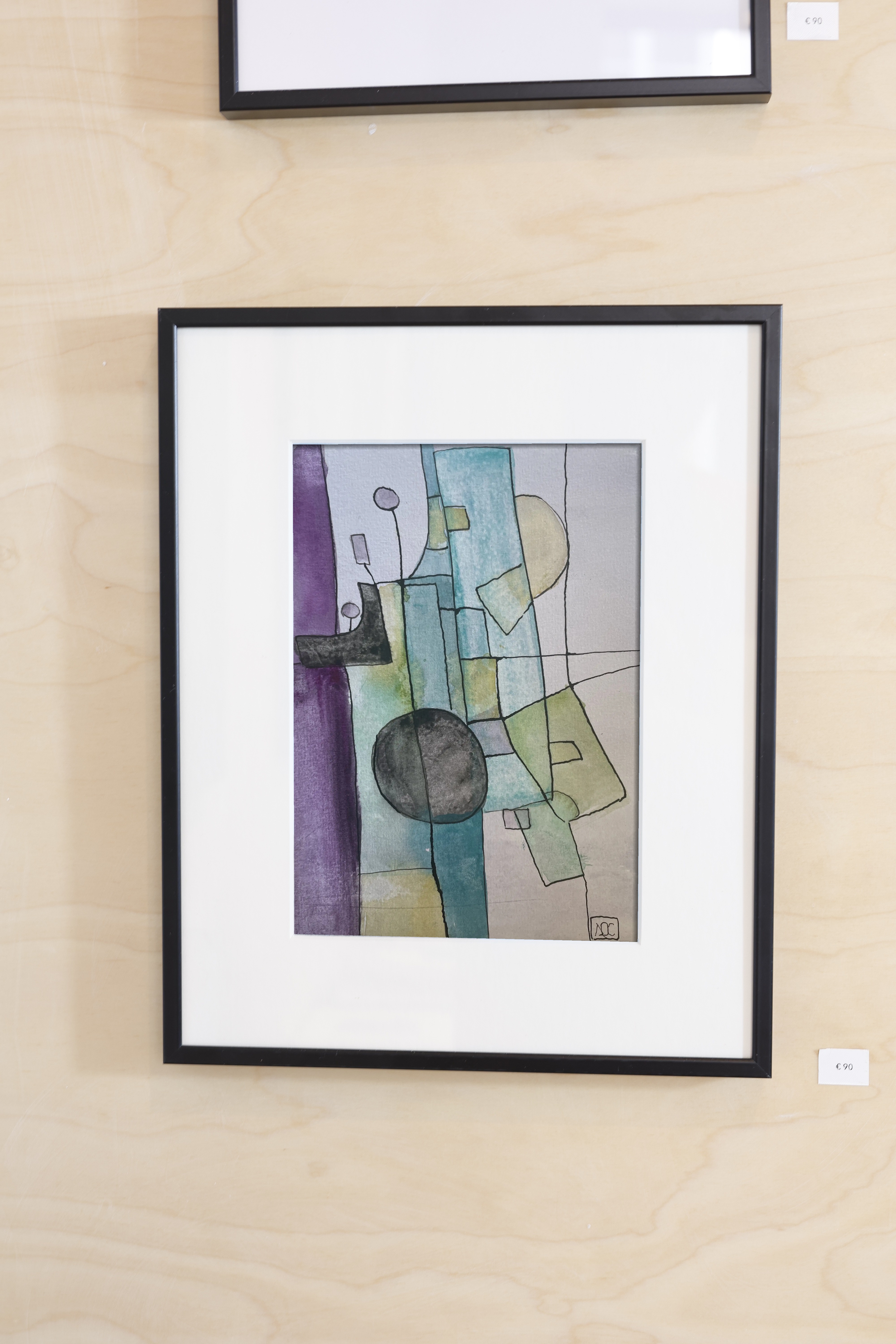 Brise sur les murs azurés - Mer et souvenirs, watercolor on paper