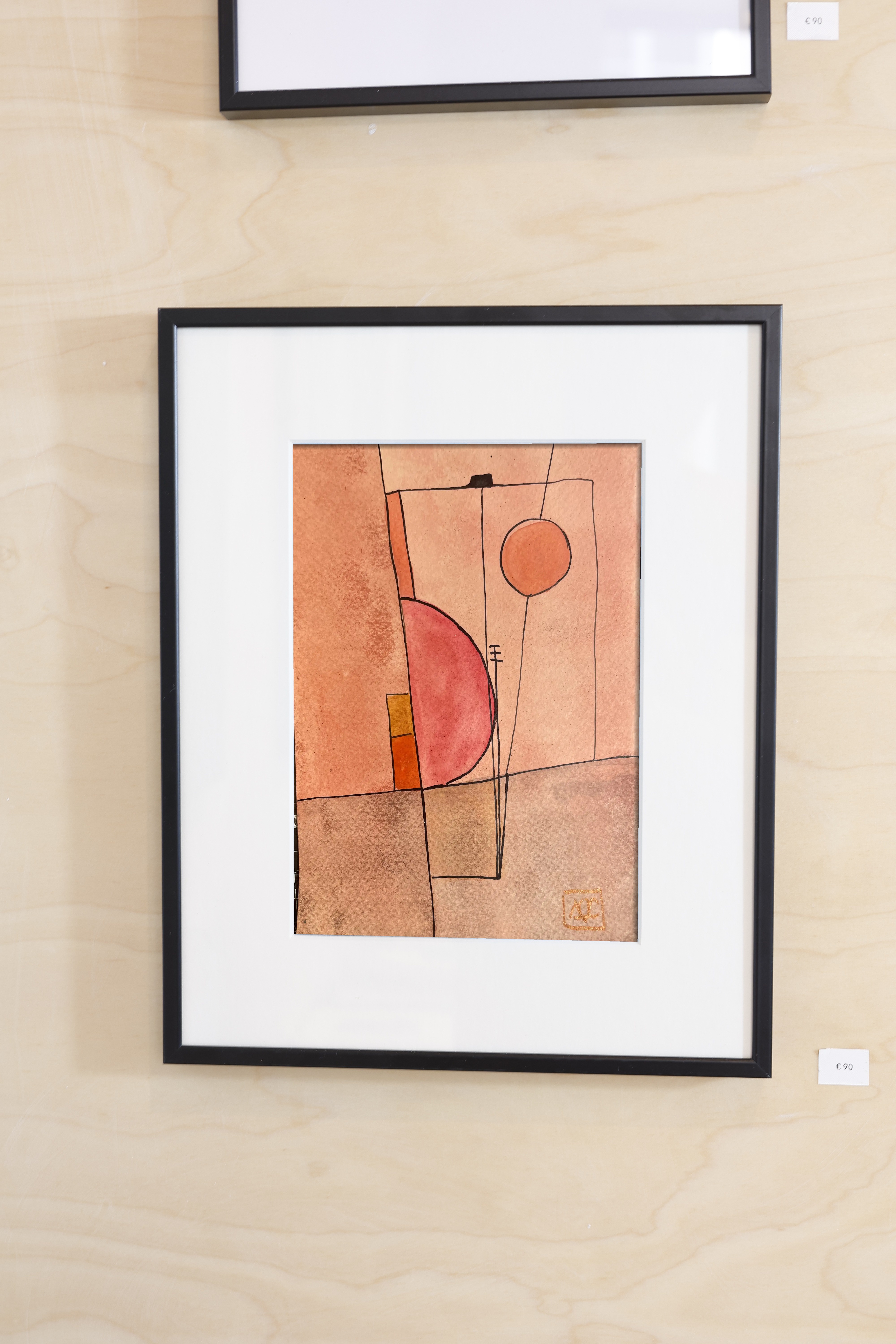 C Major - Research on Harmony - Variation 10, watercolor on paper