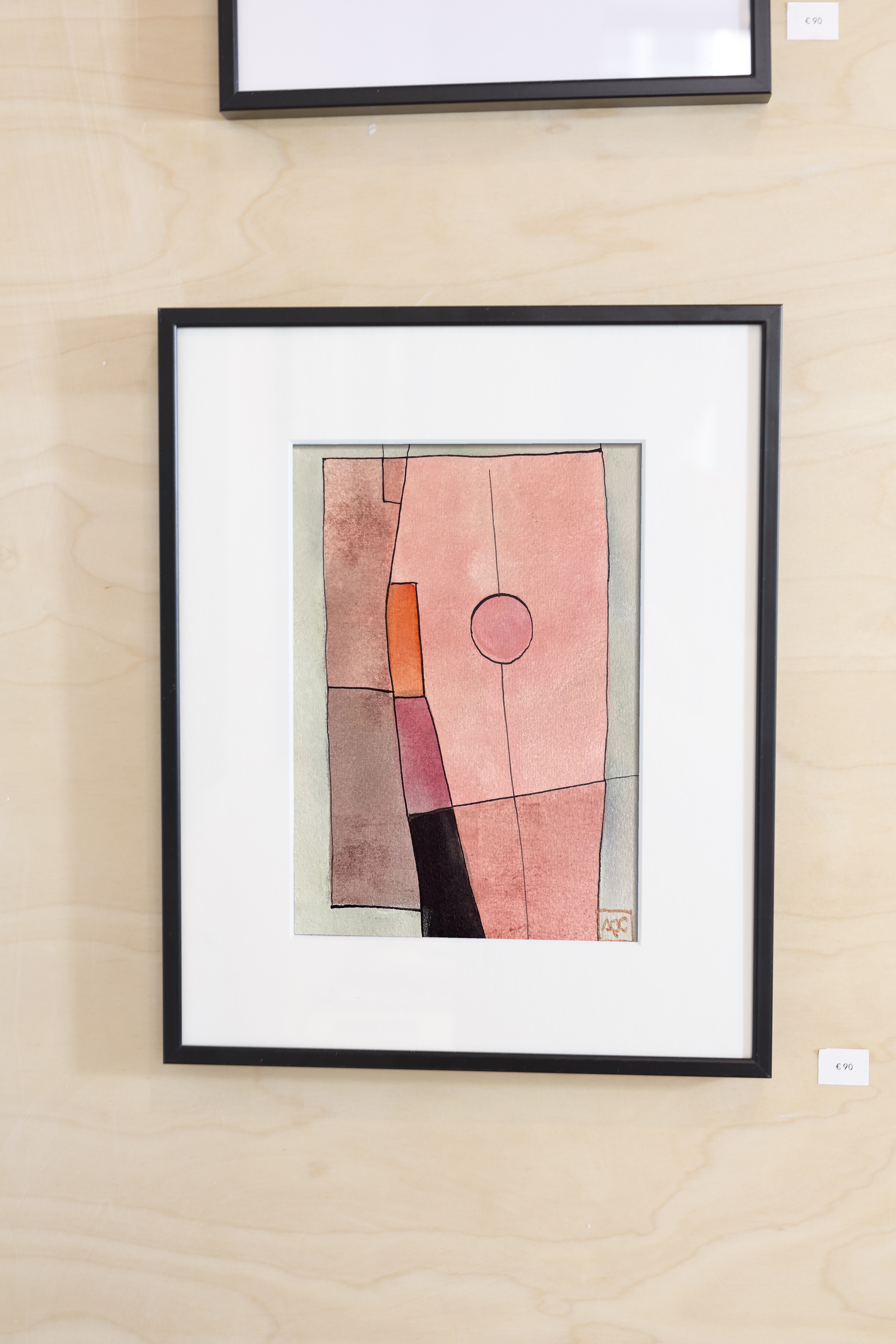 C Major - Research on Harmony - Variation 9, watercolor on paper