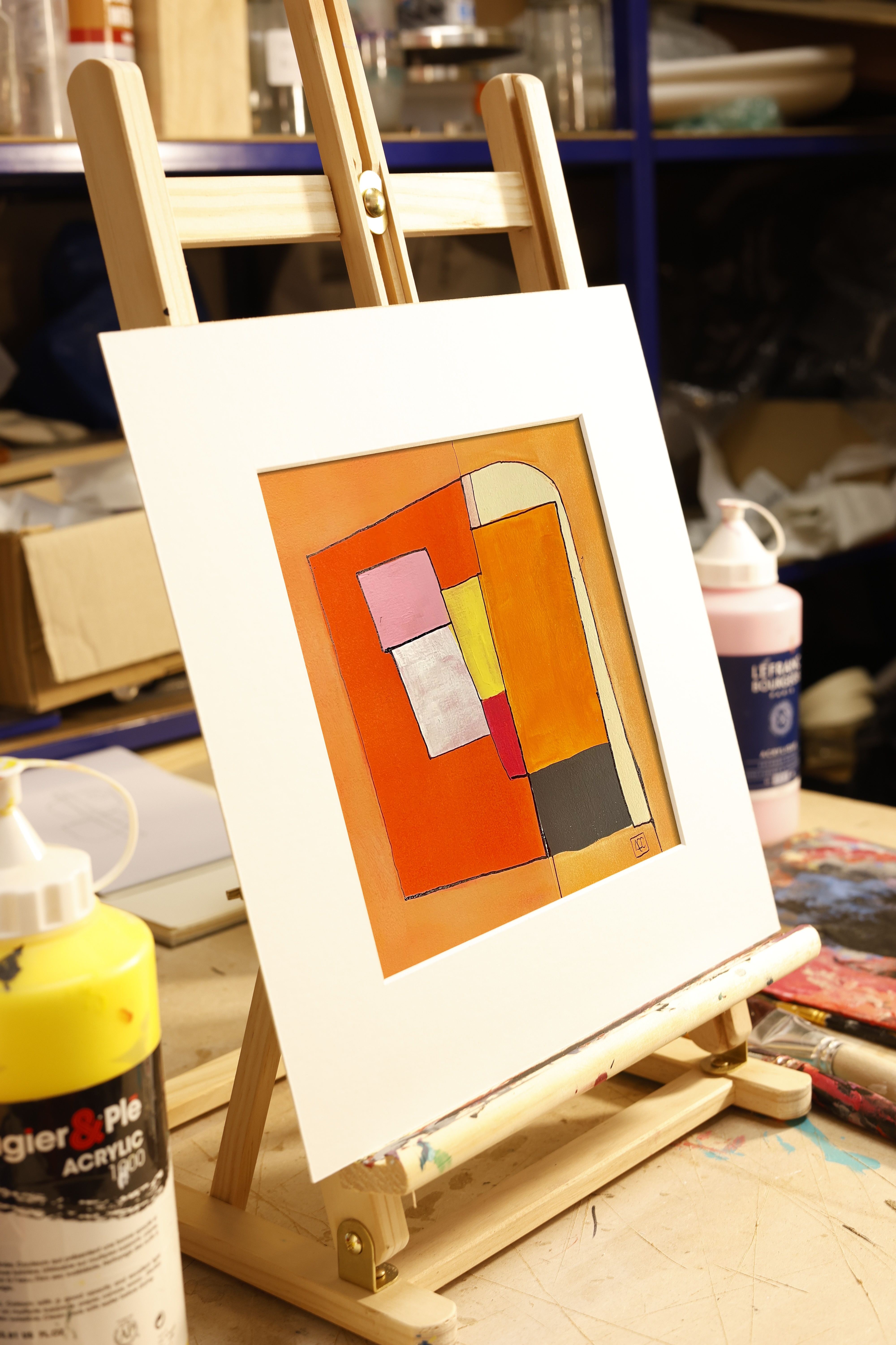 C Major - Research on Harmony - Variations 15, acrylic on paper