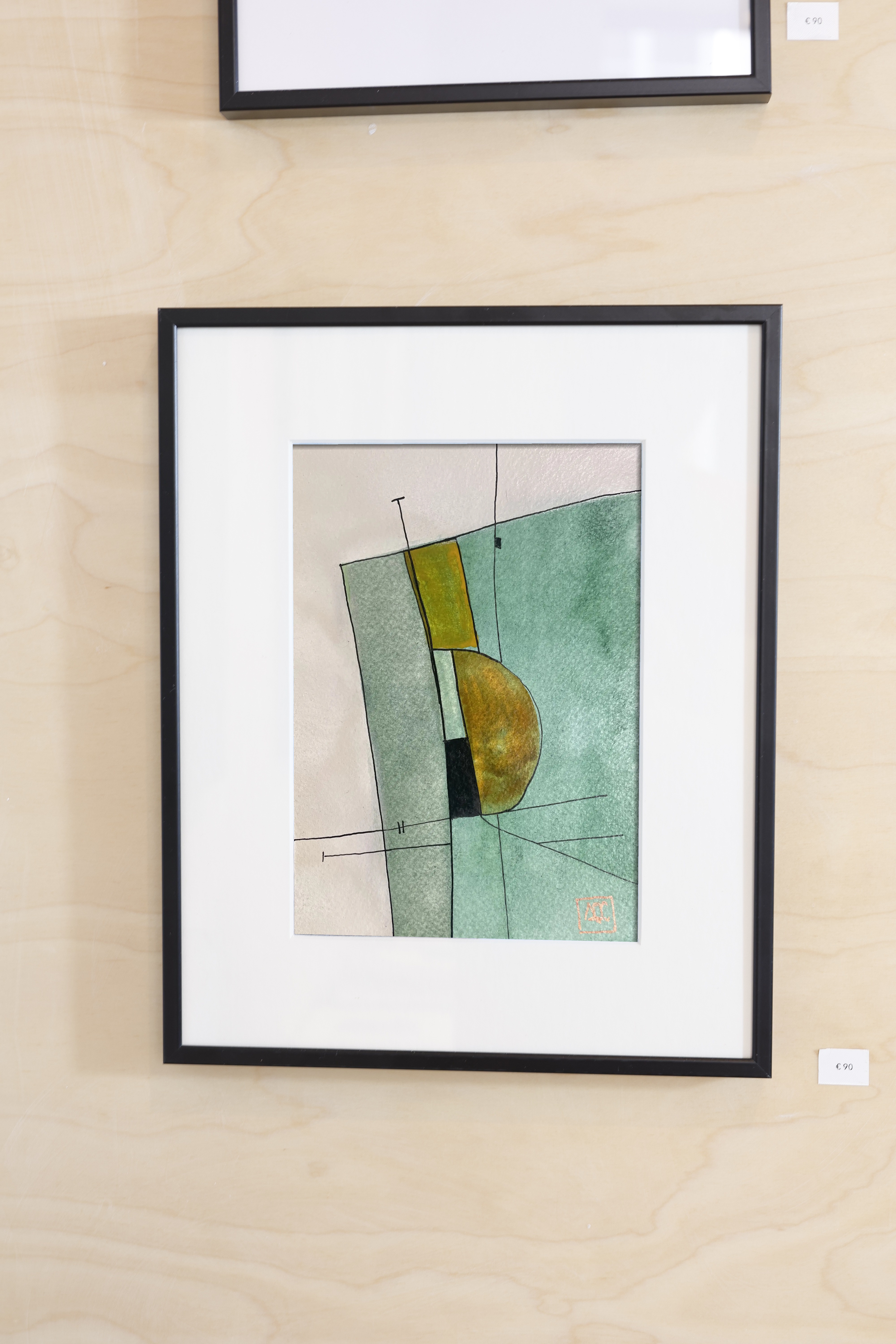 D Major - Research on Harmony - Variation 12, watercolor on paper