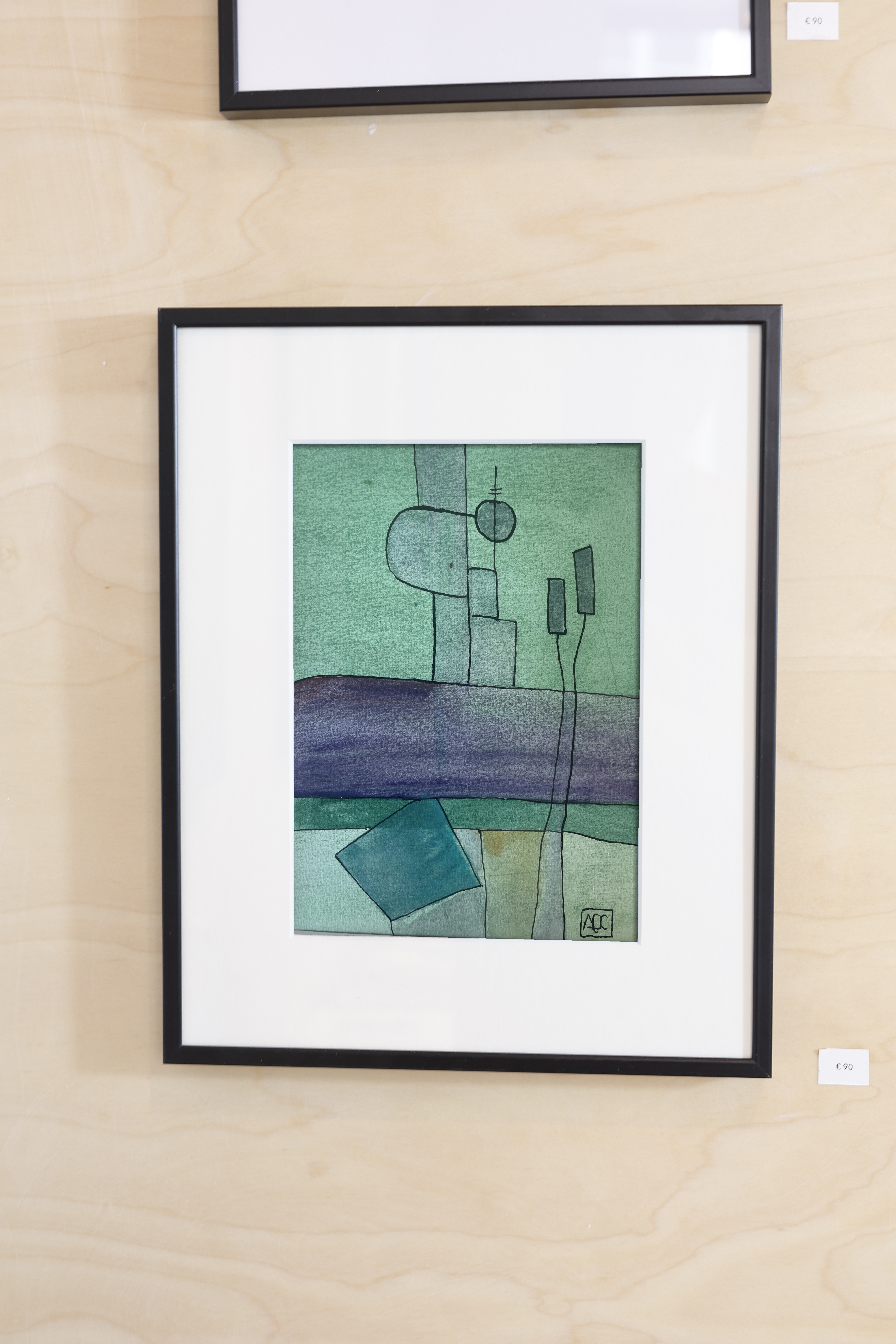 Crépuscule sur la Mer Ionienne, watercolor on paper