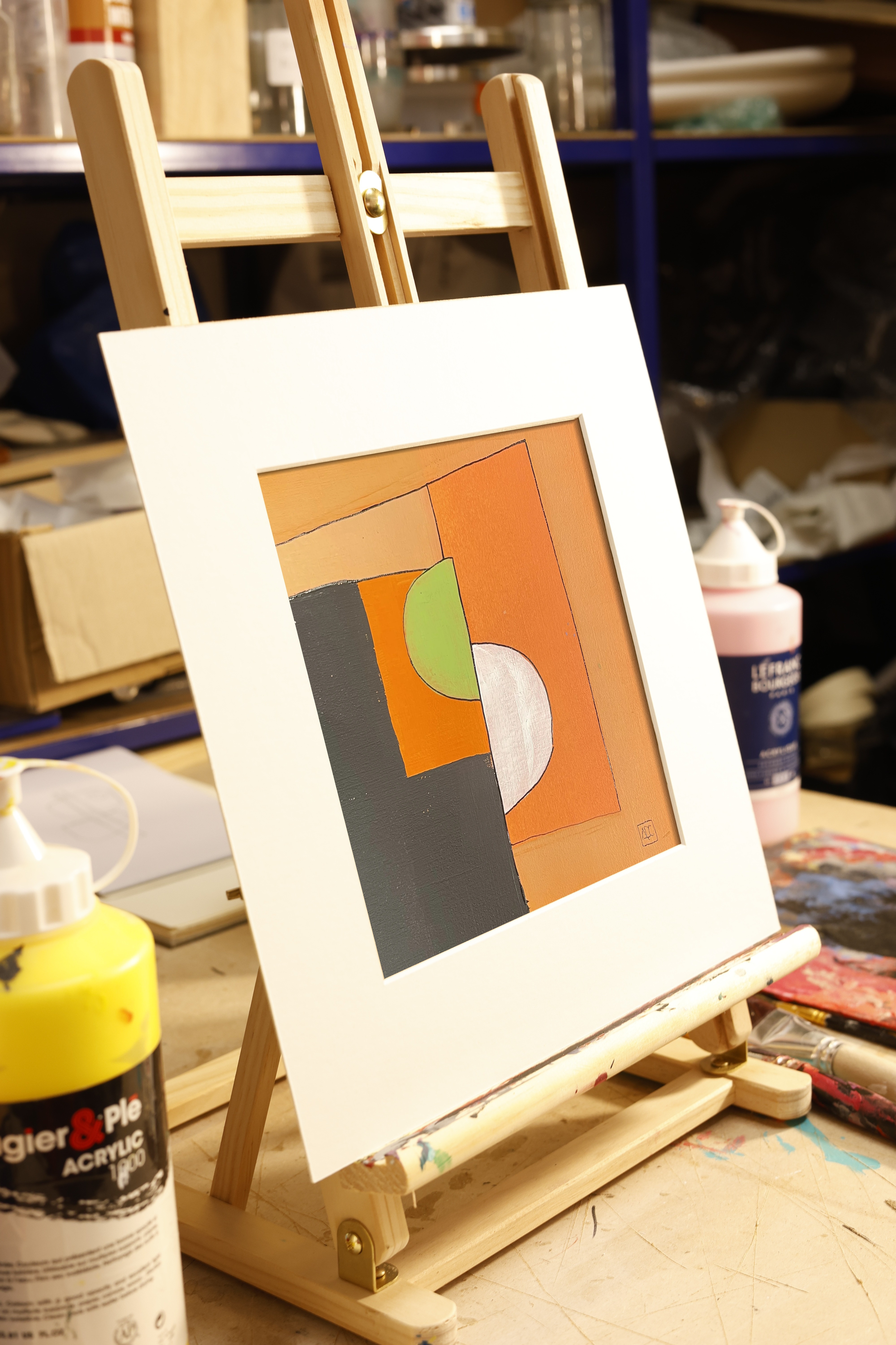 G Major - Research on Harmony - Variations 12, acrylic on paper