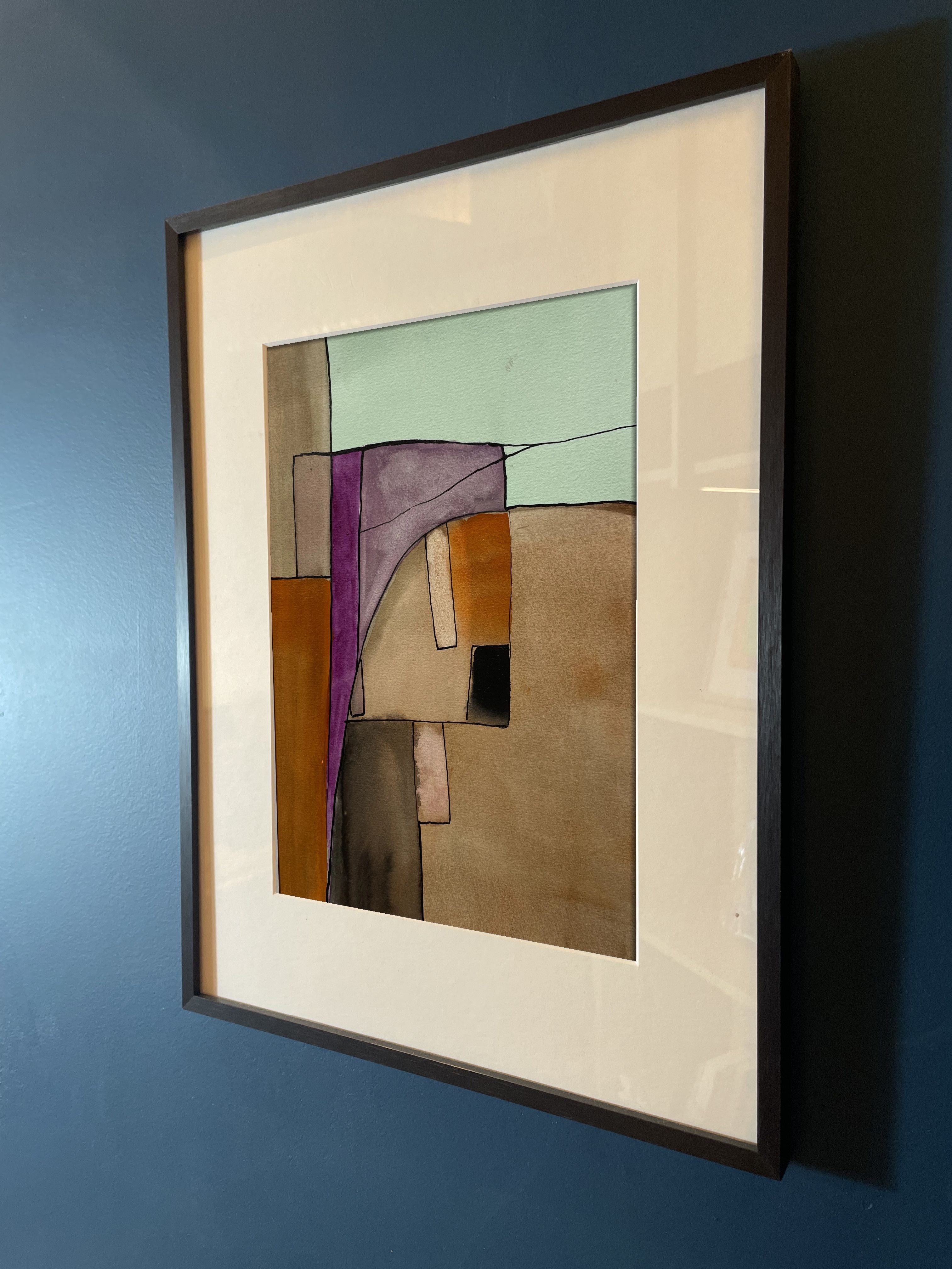 Watercolor Study in D Minor No. 5, watercolor on paper