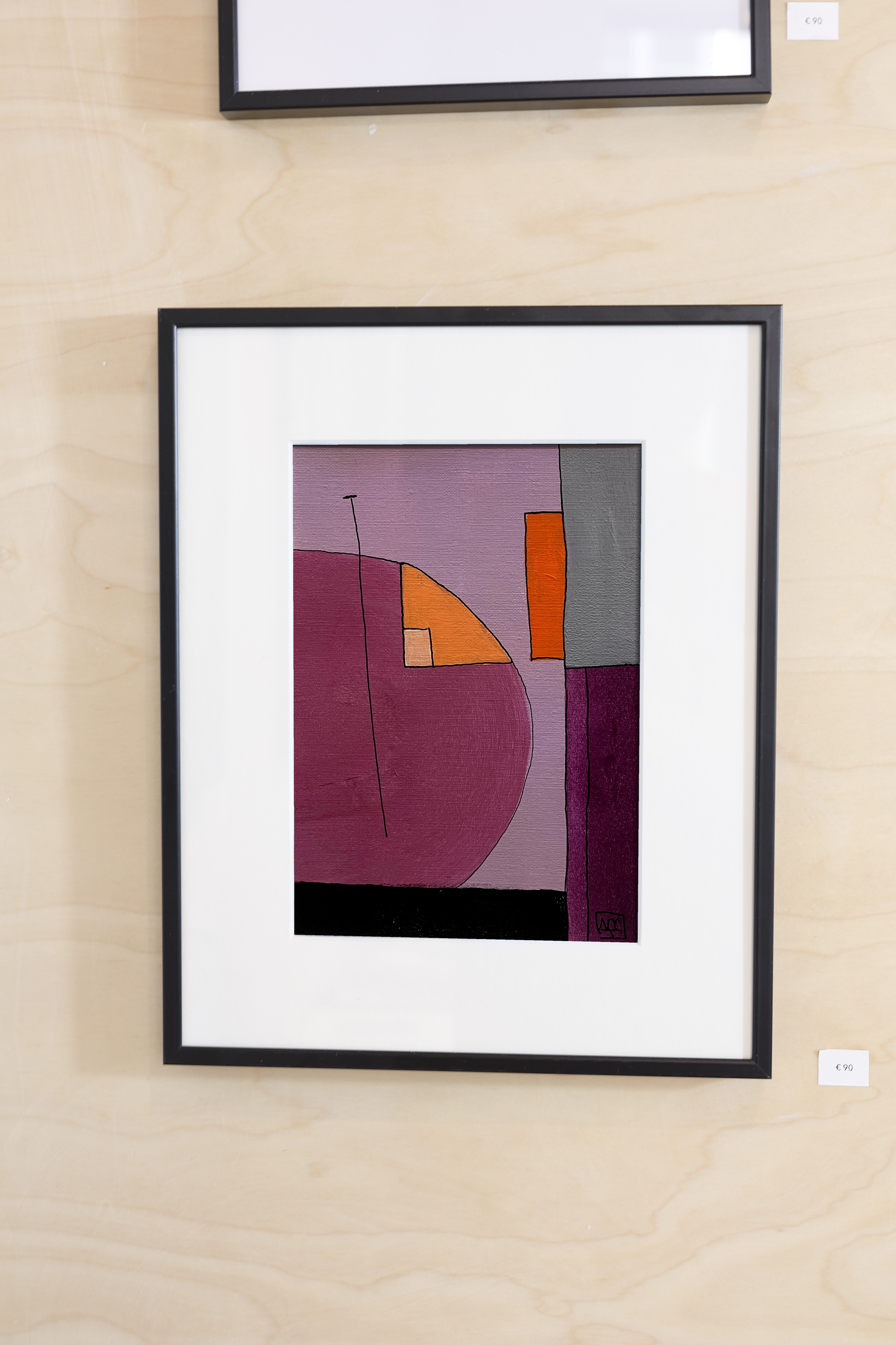 Bb Major - Research on Harmony - Variations 13, acrylic on paper