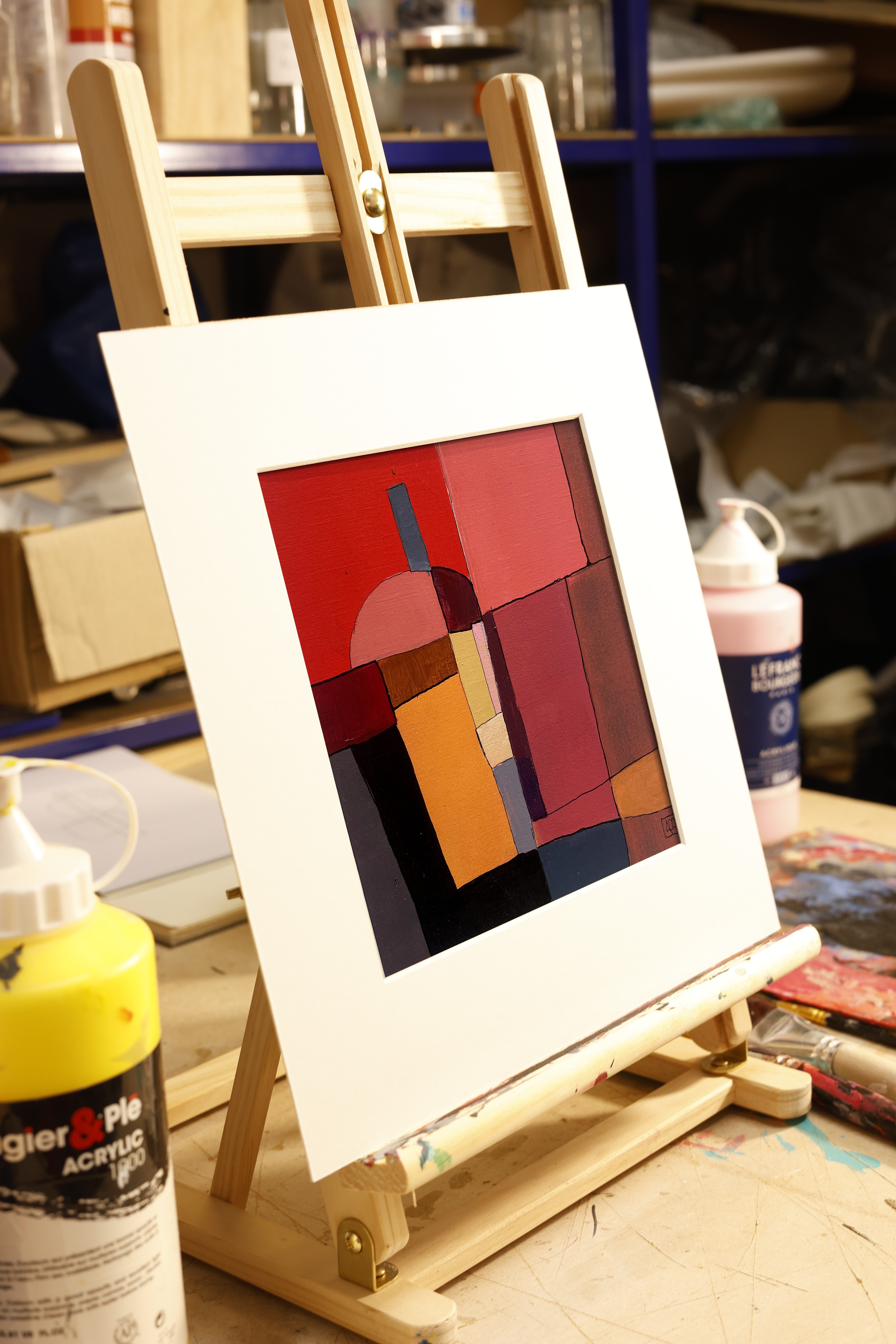 C Major - Research on Harmony - Variations 20, acrylic on paper