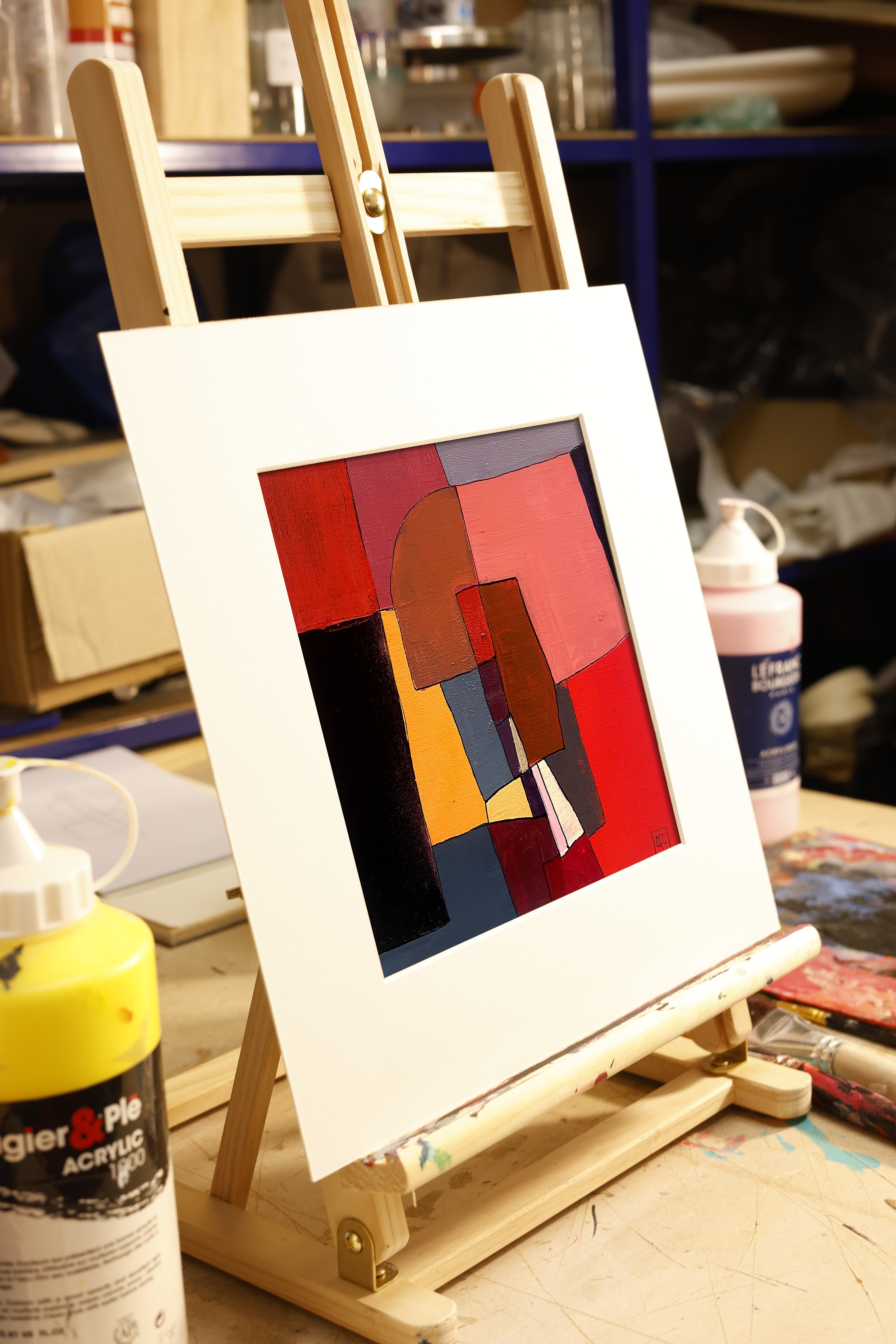C Major - Research on Harmony - Variations 22, acrylic on paper