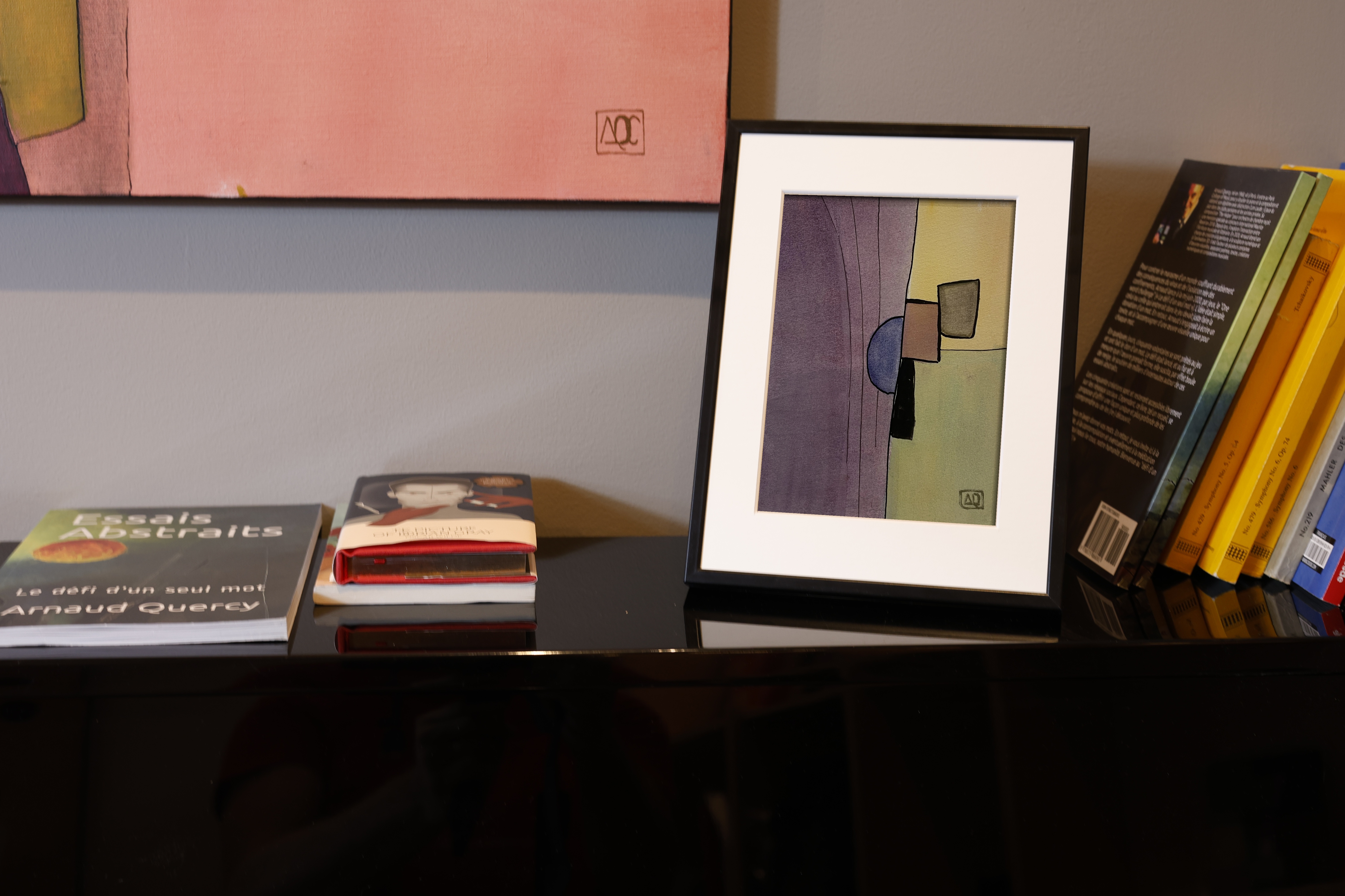 Étude à l'aquarelle en Ré mineur n° 6, watercolor on paper